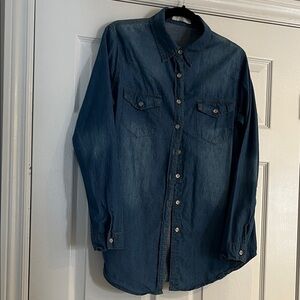 Studio 1940 Classic Blue Denim Top